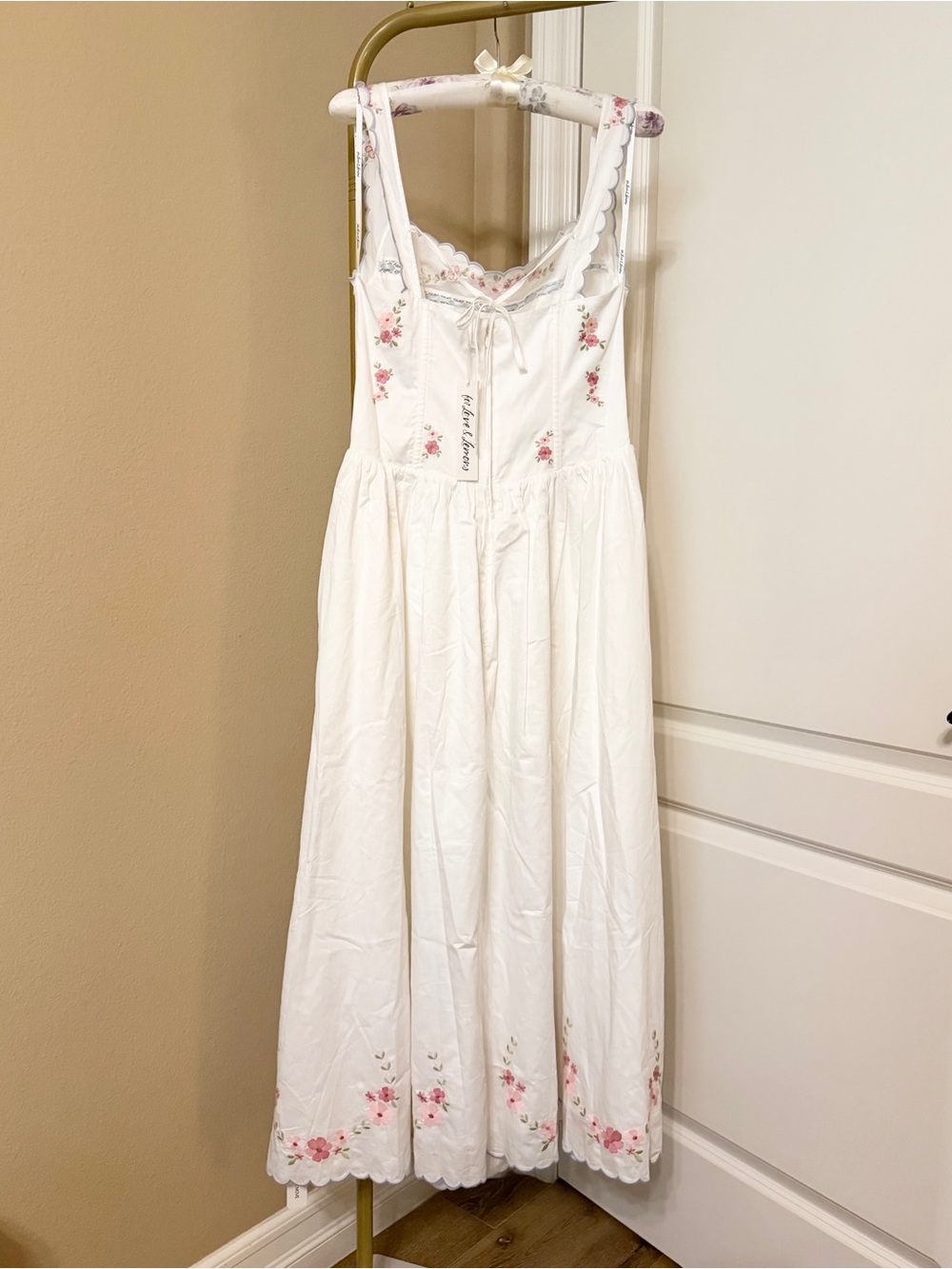 For Love And Lemons Tea Time Midi Dress Size Medium NWT - Picture 9 of 10
